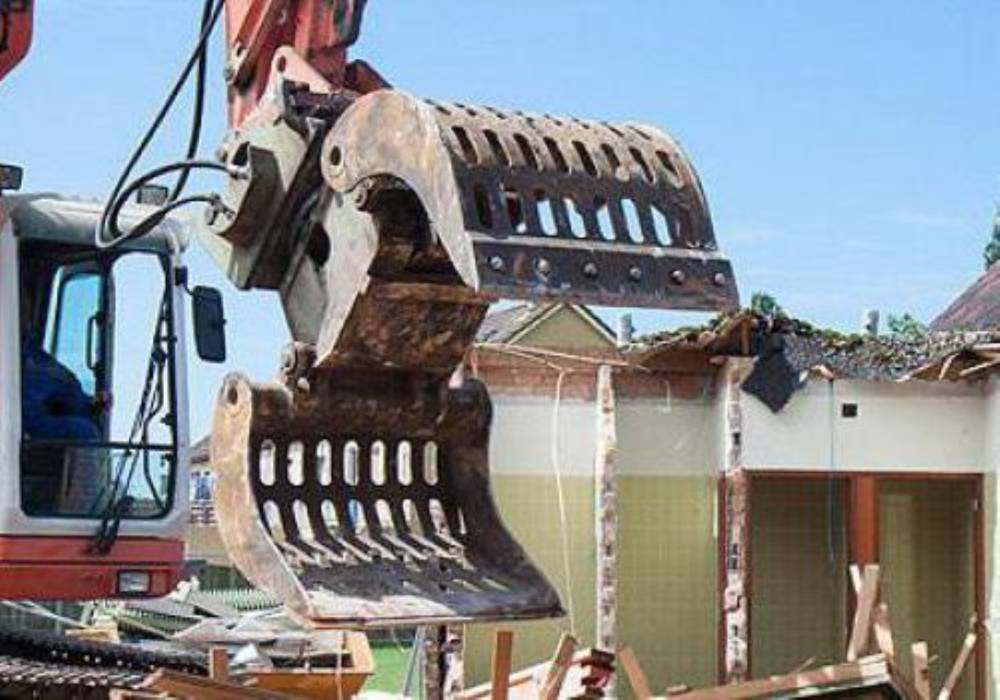 tractopelle démolition